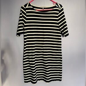 GAP Dress Navy White Stripe Cotton Small Nautical Coastal Classic